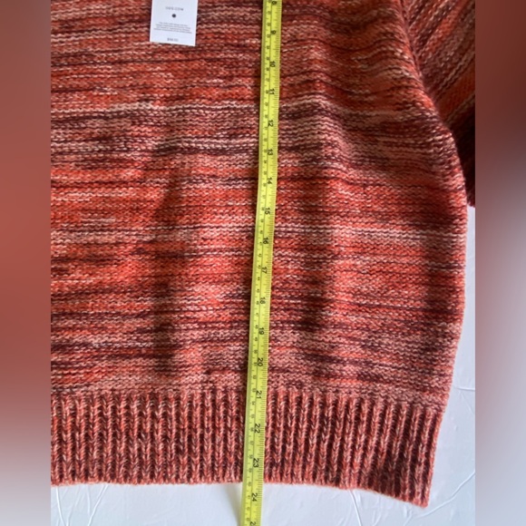 UGG Medium Sweater Avianna Striped Wool Blend Sweater crewneck Salmon Pink NWT - Picture 9 of 13